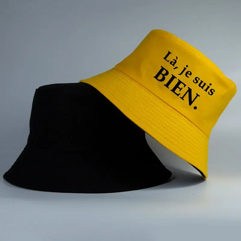 France BIEN Print Reversible Cotton Bucket Hat