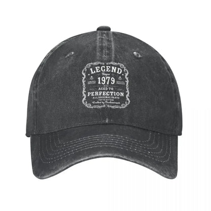 Vintage Since 1979 Distressed Cotton Baseball Cap