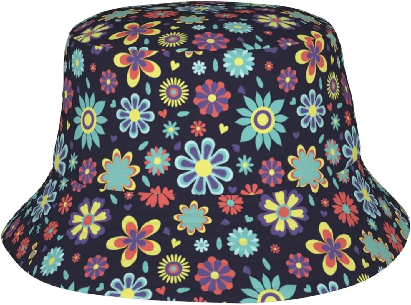 Small Flower Print Unisex Summer Bucket Hat