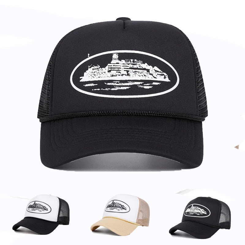 Letter Embroidery Mesh Baseball Cap