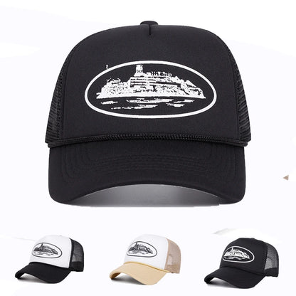 Letter Embroidery Mesh Baseball Cap