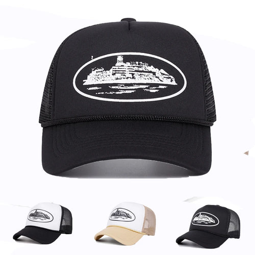 Letter Embroidery Mesh Baseball Cap