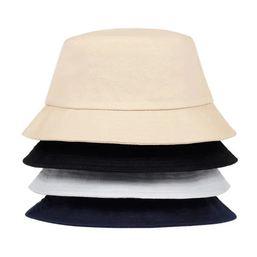 Unisex Solid Color Light Plate Personality Bucket Hats