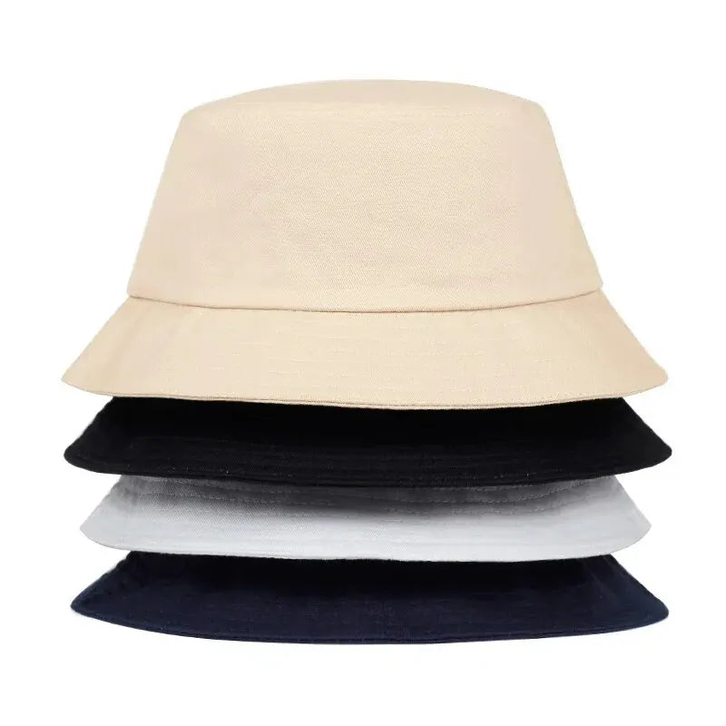Unisex Solid Color Light Plate Personality Bucket Hats