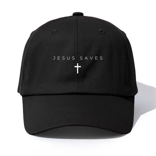 Jesus Saves Print Baseball Cap