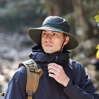 Wide Brim Adjustable Outdoor Bucket Hat