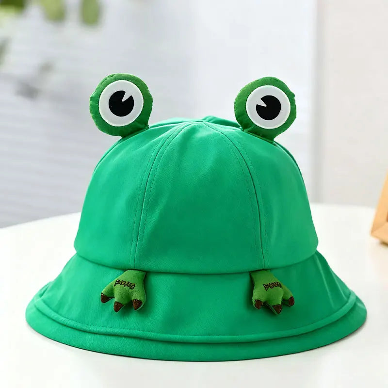 Cute 3D Frog Cartoon Bucket Hat