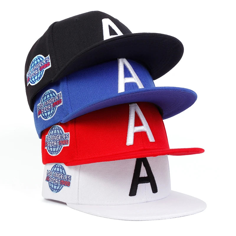 Unisex A Letter Side Earth Embroidery Hip-hop Hats