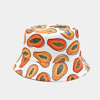 Unisex Tropical Papaya Print Bucket Hat