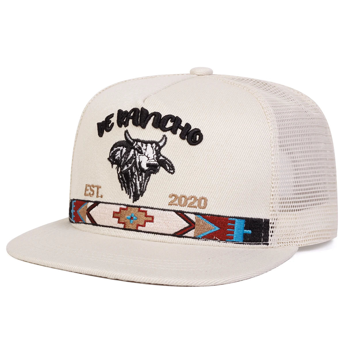 Unisex Bullhead Letter Embroidery Baseball Net Hat