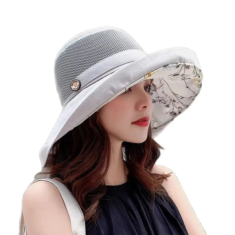 Women's Double-Sided Mesh Bucket Hat