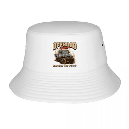 Mud Splattered Off Road Truck Adventure Bucket Hat