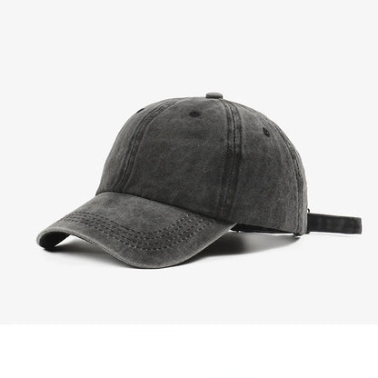 Solid Washed Denim Vintage Baseball Cap
