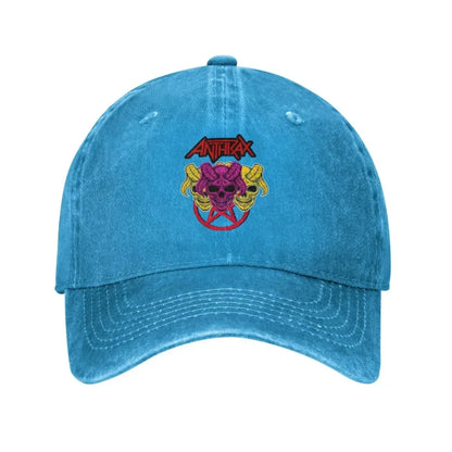 Death Thrash Metal Distressed Washed Baseball Cap