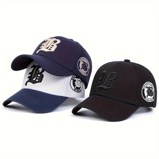 Unisex Gothic FLB Letter Embroidery Casual Baseball Cap