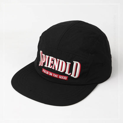 Flat Brim Embroidered Sun Protection Snapback Cap