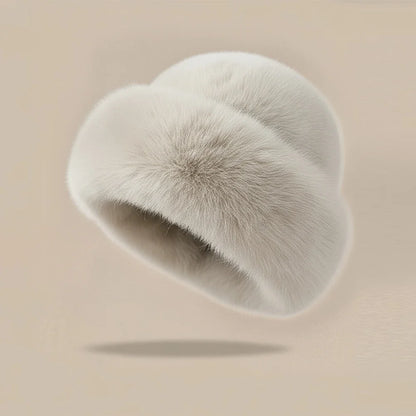 Fluffy Fur Winter Plush Bucket Hat