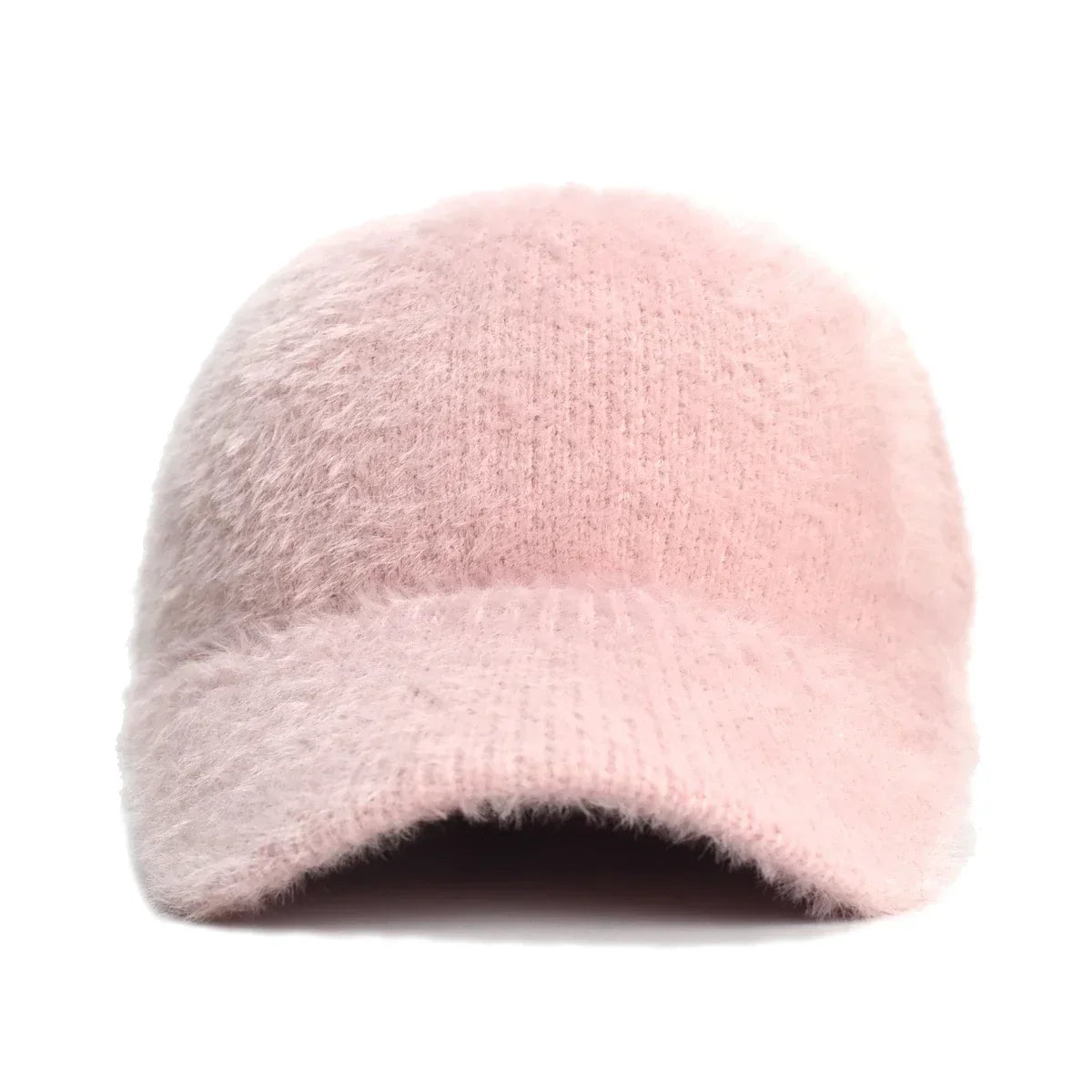 Fluffy Knitted Warm Winter Baseball Cap