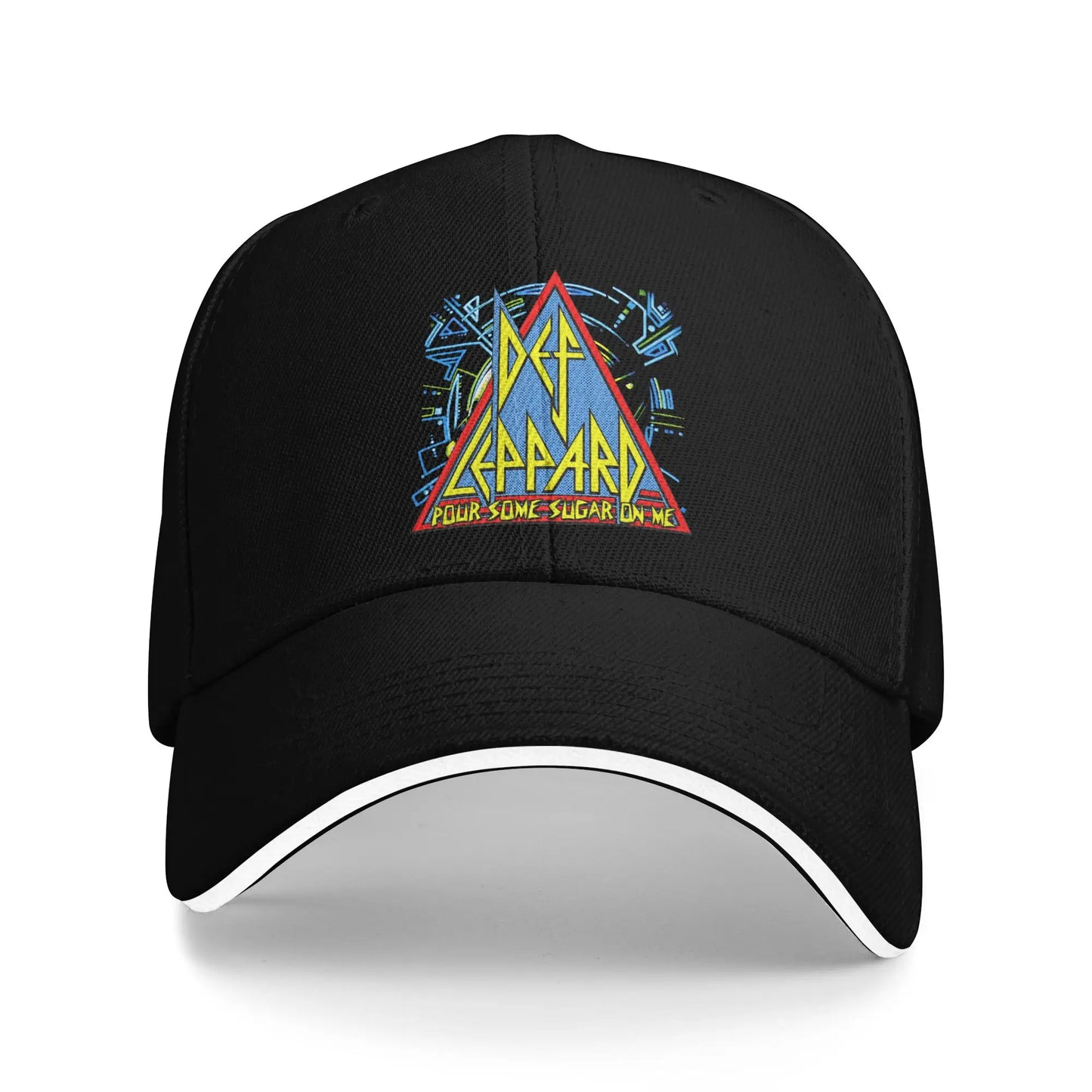 Def Leppard Sugar Logo Retro Trucker Baseball Cap