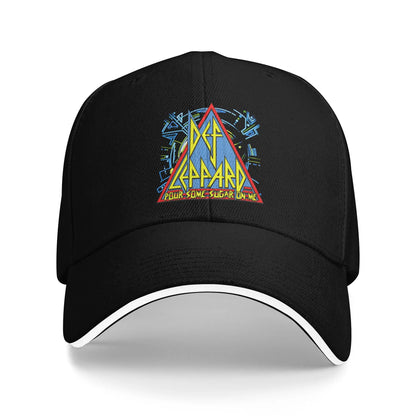 Def Leppard Sugar Logo Retro Trucker Baseball Cap