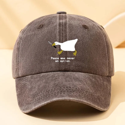 Running Goose Printed Duckbill Baseball Cap
