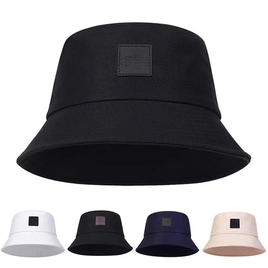 Unisex New York Leather Label Personality Bucket Hats