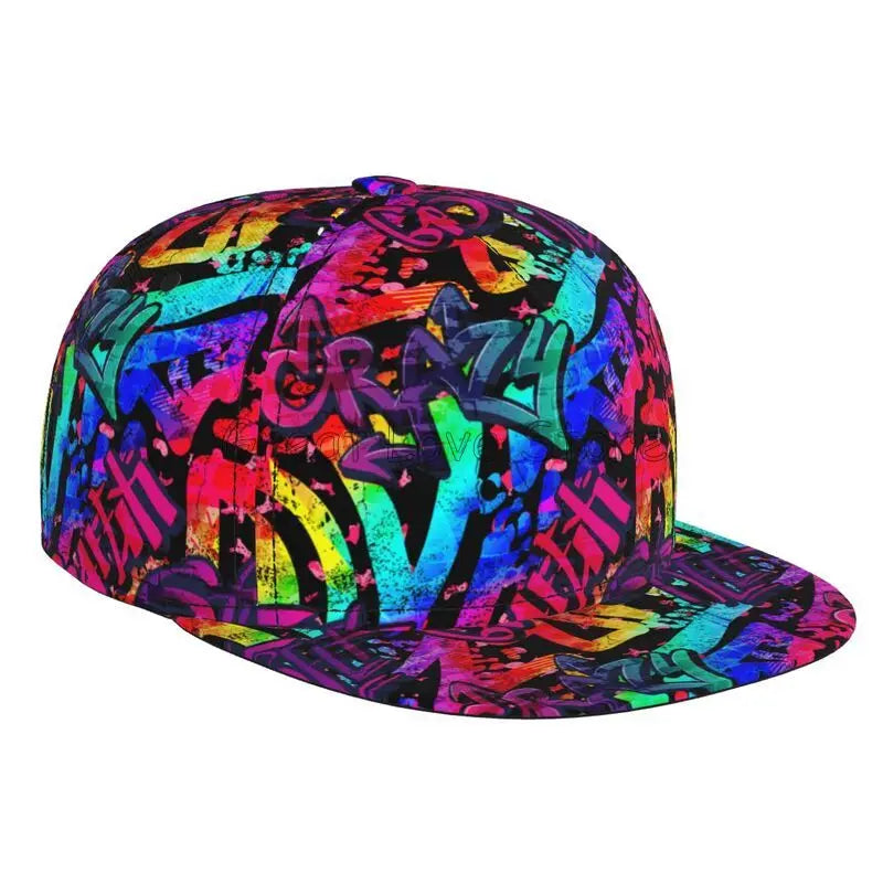 Colorful Graffiti Art Print Snapback Baseball Cap