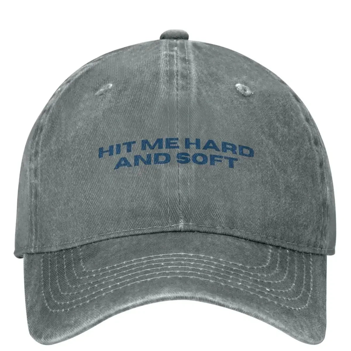 Billie Hit Me Hard Soft Distressed Baseball Cap