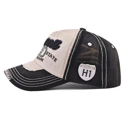 Vintage 1959 Letter Embroidered Washed Baseball Cap
