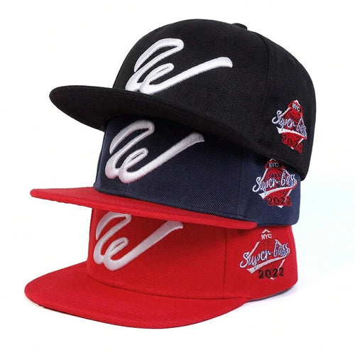 W Letter Embroidered Baseball Cap