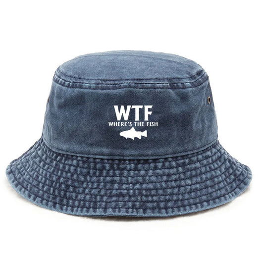 Customize Cotton Washed Vintage Angler Streetwear Bucket Hat