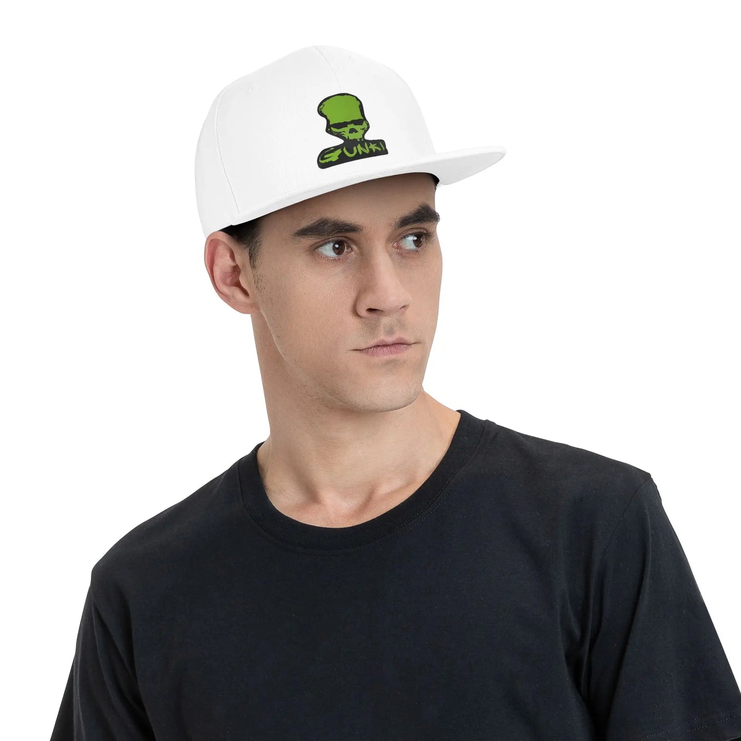 Gunki Logo Angling Skull Unisex Snapback Cap