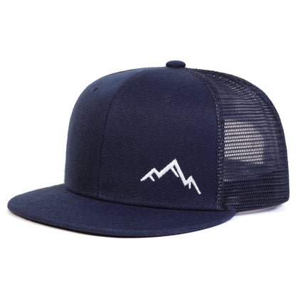 Unisex Mountain Embroidery Hip-hop Net Hats