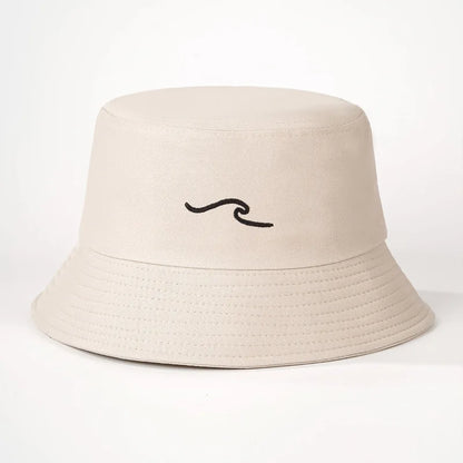 Wave Ripple Embroidery Bucket Hat