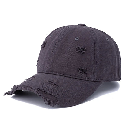 Washed Cotton Retro Distressed Baseball Cap