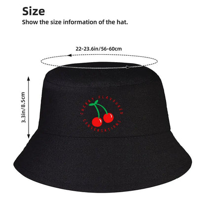 Cherry Flavoured Conversations Retro Winter Bucket Hat