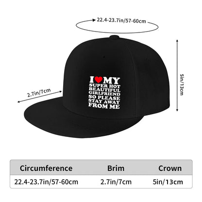 I Love My Girlfriend Streetwear Snapback Cap