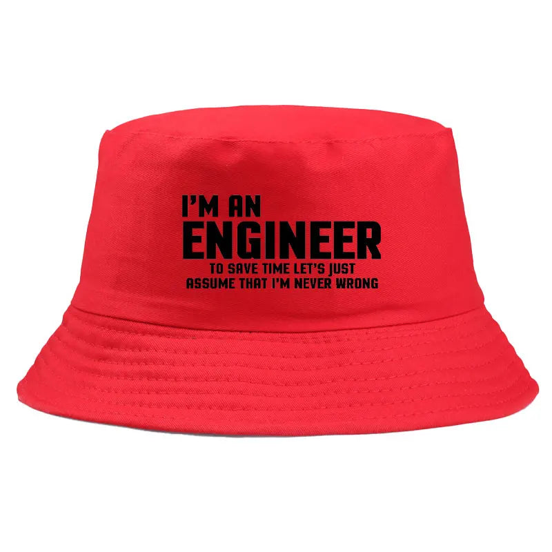 I Am Engineer Funny Cotton Bucket Hat