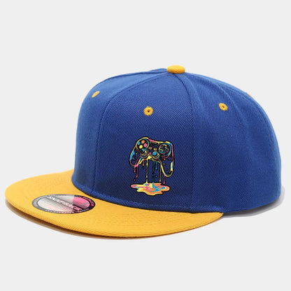 Two Color Block American Snapback Cap