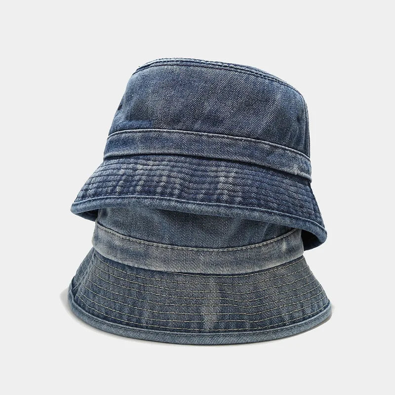 Unisex Solid Cotton Packable Bucket Hat