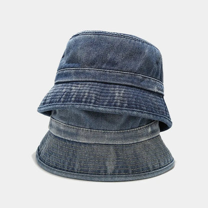 Unisex Solid Cotton Packable Bucket Hat