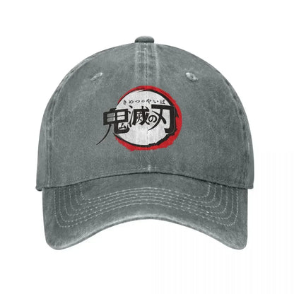 Demon Slayer Distressed Washed Baseball Cap