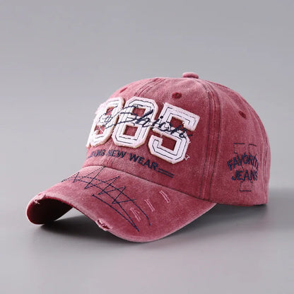 1985 Embroidery Distressed Washed Baseball Cap