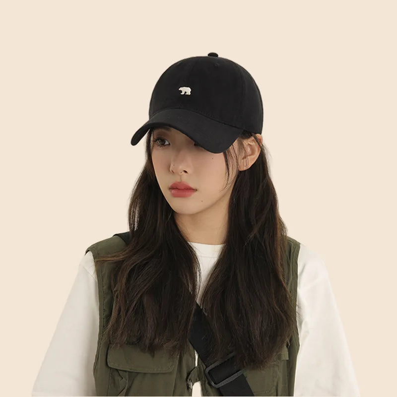 Polar Bear Embroidered Duckbill Baseball Hat