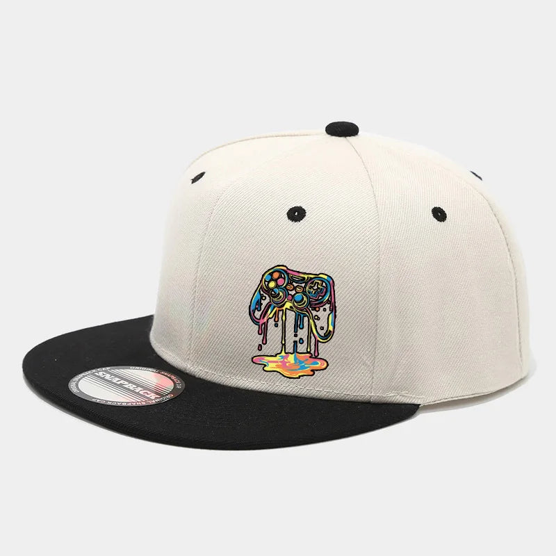 Two Color Block American Snapback Cap