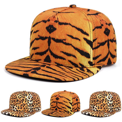 Printed Pattern Creative Flat Brim Street Hip Hop Baseball Hat