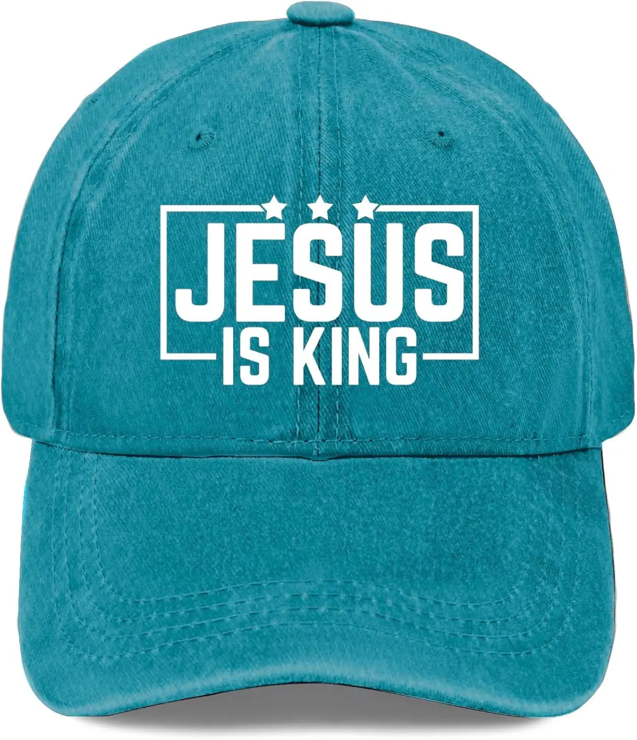 Jesus Is King Vintage Washed Baseball Cap