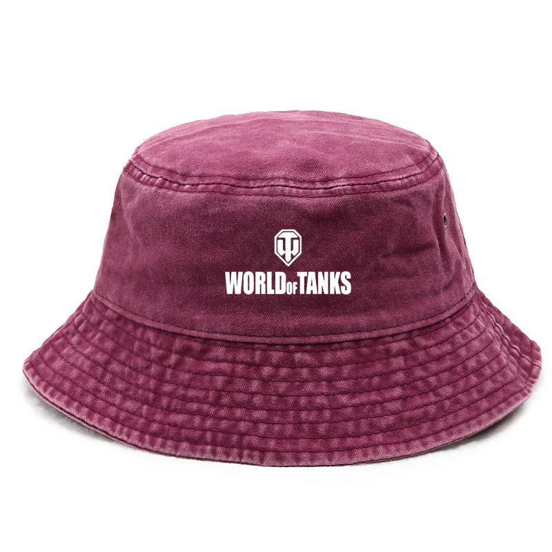Vintage Washed Cotton Combat Style Bucket Hat
