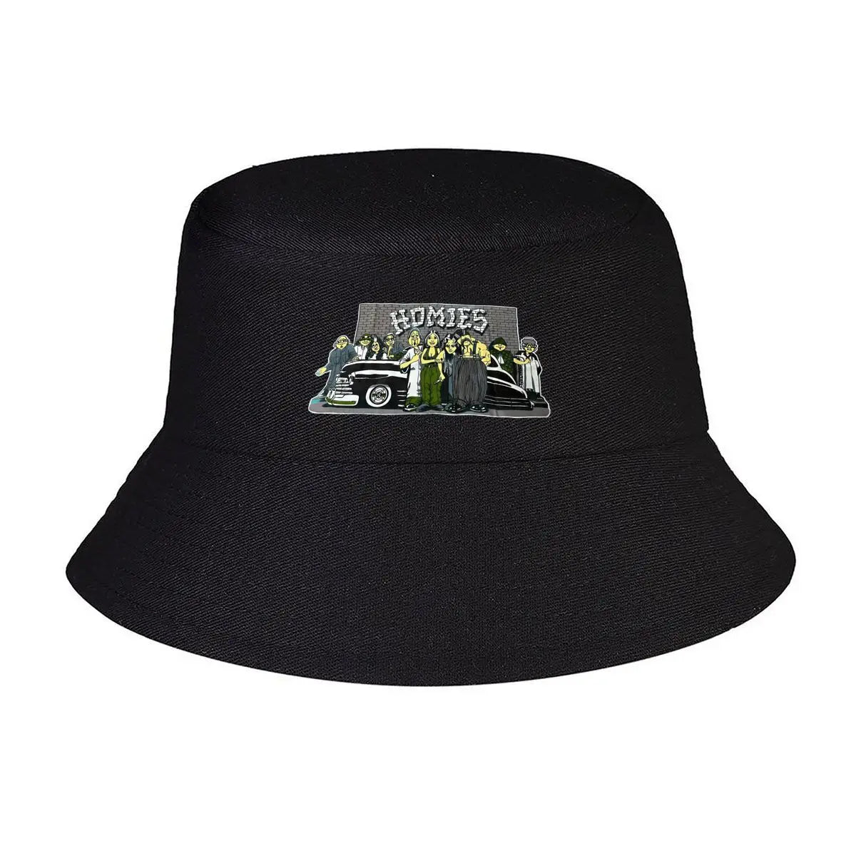 Homeies Lowrider Chicano Street Art Bucket Hat