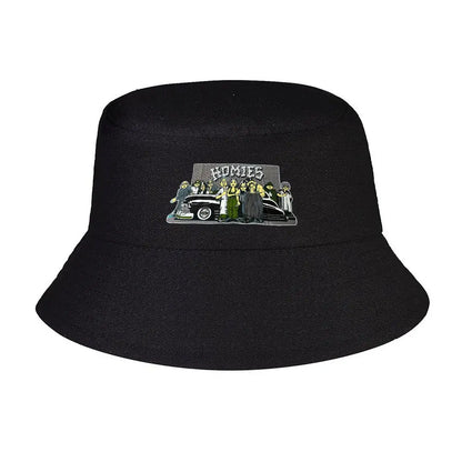 Homeies Lowrider Chicano Street Art Bucket Hat